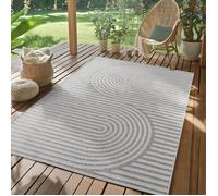 SIMPEX Tapis d'extérieur Gris 160x230 cm, cuisine, modern design bohème