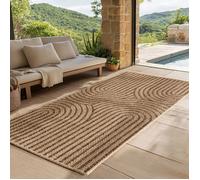 SIMPEX Tapis dintérieur et dextérieur idéal pour salon, cuisine, modern, terrasse, jardin et balcon, 80x250 cm