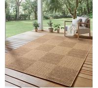 SIMPEX Tapis d’intérieur et d’extérieur - Robuste, résistant aux intempéries et Facile à Entretenir, au Look Naturel en Jute, idéal pour Salon, Cuisine, terrasse, Jardin et Balcon, 140x200 cm