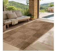 SIMPEX Tapis dintérieur et dextérieur idéal pour salon, cuisine, terrasse, jardin et balcon, 80x250 cm
