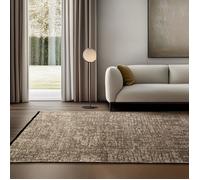 SIMPEX Tapis en Coton Chenille Beige 140x200 cm Lavable, Style Boho, Vintage Kelim, Pour Salon, Chambre, Bureau & Cuisine