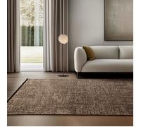 SIMPEX Tapis en Coton Chenille Brun 140x200 cm Lavable, Style Boho, Vintage Kelim, Pour Salon, Chambre, Bureau & Cuisine