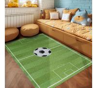 SIMPEX Tapis pour Enfants Stade de Football Vert, 120 x 170 cm, Chambre d'Enfant