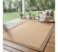 SIMPEX Tapis d’intérieur et d’extérieur - Robuste, résistant aux intempéries et Facile à Entretenir, au Look Naturel en Jute, idéal pour Salon, Cuisine, terrasse, Jardin et Balcon, 120x170 cm
