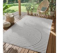 SIMPEX Tapis d'extérieur 200x290 cm, cuisine, design scandinave Gris