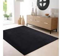 SIMPEX Tapis Lavable à Poils Courts 160x230 cm Noir Moderne