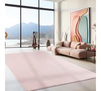SIMPEX Tapis Lavable à Poils Courts 240x340 cm Rose Moderne