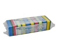 SIMPL Éponges Grattantes - Lot de 10 - Mousse Polyuréthane et Fibres Abrasives Synthétiques - Nettoyage Efficace pour Vaisselle et Surfaces - Lot de 6