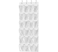 Simple Houseware 24 poches transparentes à suspendre sur une porte, blanc (142,2 x 57,1 cm)