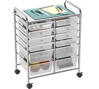 Simple Houseware Chariot Utilitaire SimpleHouseware avec 12 tiroirs, Rangement Roulant, Organisateur d'artisanat d'art sur roulettes