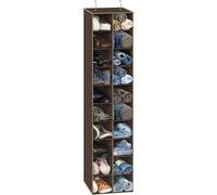 Simple Houseware Étagère à chaussures à suspendre à 20 sections pour placard, marron
