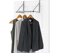 Simple Houseware Tringle à vêtements au-Dessus de la Porte, Argent