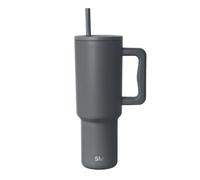 Simple Modern 40 oz Tumbler with Handle and Straw Lid, Insulated Reusable Stainless Steel Water Bottle Travel Mug Iced Coffee Cup, Valentines Gifts For Him & Her, Trek Collection, 40oz, Graphite
