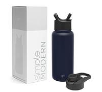 Simple Modern Botella de Agua con Pajita et Couvercle à Boire d'un Coup | Bouteille Thermos Isolée en Acier Inoxydable pour Sports et Gymnase | Summit Collection | 950ml | Deep Ocean