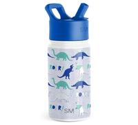 Simple Modern Bouteille d'Eau pour Enfants avec Paille | Gobelet Thermique en Acier Inoxydable Isolé Réutilisable pour Garçons et Filles | Summit Collection | 415ml | Dinosaur Roar
