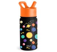 Simple Modern Bouteille d'Eau pour Enfants avec Paille | Gobelet Thermique en Acier Inoxydable Isolé Réutilisable pour Garçons et Filles | Summit Collection | 415ml | Solar System