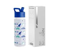 Simple Modern Bouteille d'Eau pour Enfants avec Paille | Gobelet Thermique en Acier Inoxydable Isolé Réutilisable pour Garçons et Filles | Summit Collection | 530ml | Dinosaur Roar