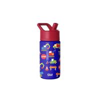 Simple Modern Bouteille d'Eau pour Enfants avec Paille | Gobelet Thermique en Acier Inoxydable Isolé Réutilisable pour Garçons et Filles | Summit Collection | 415ml | Under Construction