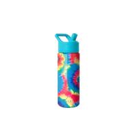 Simple Modern Bouteille d'Eau pour Enfants avec Paille | Gobelet Thermique en Acier Inoxydable Isolé Réutilisable pour Garçons et Filles | Summit Collection | 530ml | Tie-Dye