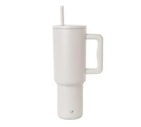 Simple Modern Gobelet Thermique avec Poignée et Paille | Bouteille d'Eau Isolée en Acier Inoxydable | Vaso de viaje para café helado | Trek Collection | 1180ml | Almond Birch