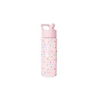 Simple Modern Gourde Enfant avec Paille | Gourde Isotherme Inox Réutilisable pour Garçons et Filles | Summit | 530ml | Confetti