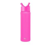 Simple Modern Gourde Isotherme avec Paille | Gourde Sport Adulte en Acier Inoxydable | Summit | 650ml | Raspberry Vibes