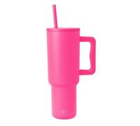 Simple Modern Mug Isotherme avec Poignée et Paille | Gourde Isotherme en Acier Inoxydable | Vaso de viaje para café helado | Trek | 1180ml | Raspberry Vibes