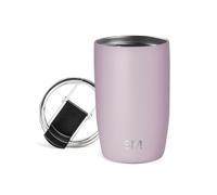 Simple Modern Tasse de Café de Voyage avec Couvercle Rabattable | Tasse de Café Glacé Isolée en Acier Inoxydable | Cadeaux pour Femmes et Hommes | Voyager Collection | 350ml | Lavender Mist