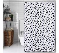 Simple Rideau Douche 91x183cm Rideau de Douche Abstrait Shower Curtain - Impression Polyester Tissu - avec 12 Crochets - Tissu Lavable en Machine - Imperméable - pour Salle de Bain - Hôtel D#926