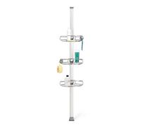 Simplehuman - Barre d'angle avec étagères réglables, acier mat BT1109DC