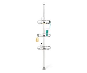 Simplehuman - Barre d'angle avec étagères réglables, acier mat BT1109DC