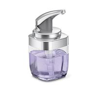 Simplehuman Distributeur de Savon carré à Pompe 440 ML, Nickel brossé