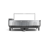 simplehuman KT1181 égouttoir à cadre en acier, égouttoir à vaisselle de cuisine, gris, acier inoxydable brossé