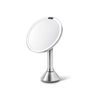 Simplehuman - Miroir cosmétique avec éclairage LED Dual light, acier inoxydable brossé ST3052