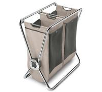 Simplehuman - Panier à linge, 75x42x74 cm, marron/acier LT1009