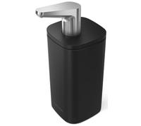 simplehuman Pompe à Impulsion de 283,5 g, Distributeur de Savon Liquide, Pompe à Savon pour Les Mains, Anti-Goutte, en Acier Inoxydable Noir