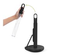 simplehuman Porte-Rouleau d'essuie-Tout avec Pompe de pulvérisation, autoportant, Facile à déchirer, Base lestée (Convient aux Rouleaux de Cuisine de 23 à 28 cm), Acier Noir Mat, KT1200