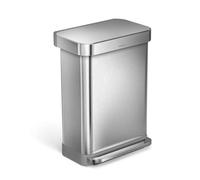 Simplehuman - Poubelle 55 l, avec poche pour sac, inox CW2023