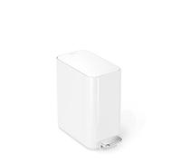Simplehuman - Poubelle 5 l, avec poche pour sac, blanc CW2102