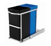 Simplehuman - Poubelle encastrée, divisée 20/15 L CW1016