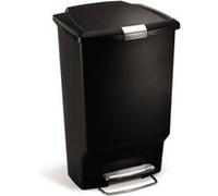 simplehuman Poubelle Rectangulaire À Pédale en Plastique Noir 45L Noir G