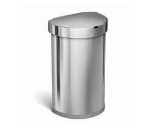 Simplehuman - Poubelle sans contact avec commande de mouvement , 45 l, inox brossé ST2009