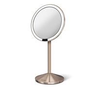 simplehuman ST3010 miroir à capteur pliable, acier inoxydable or rose