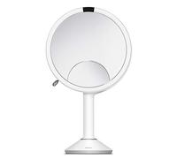 Simplehuman ST3038 Miroir à capteur Trio, Acier Inoxydable Blanc