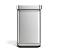 Simplehuman - Poubelle 45l avec poche pour sacs, inox brossé CW2024