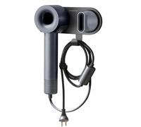 simpletome Support Seche Cheveux Mural pour Tous Les Magnétiques Haute Vitesse Sèche-Cheveux avec Crochet pour Cordon d'alimentation (Plastique ABS, Gris)