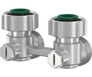 Simplex bloc de robinets Exclusiv coin E2/50 G3/4" avec pièces coniques F10016