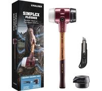 SIMPLEX-Plusbox Starterkit, marteau de protection SIMPLEX D80, composition de caoutchouc / superplastique, avec boîtier en fonte malléable ainsi qu'un insert de frappe en composition de caoutchouc ave
