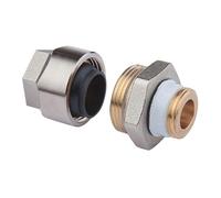 Simplex Raccord adaptateur PLUS M 3/4" avec joint étanchéité blanc pour tube acier 3/4" - F13080