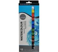 Daler Rowney Simply - Set peinture aquarelle 12 tubes 12ml